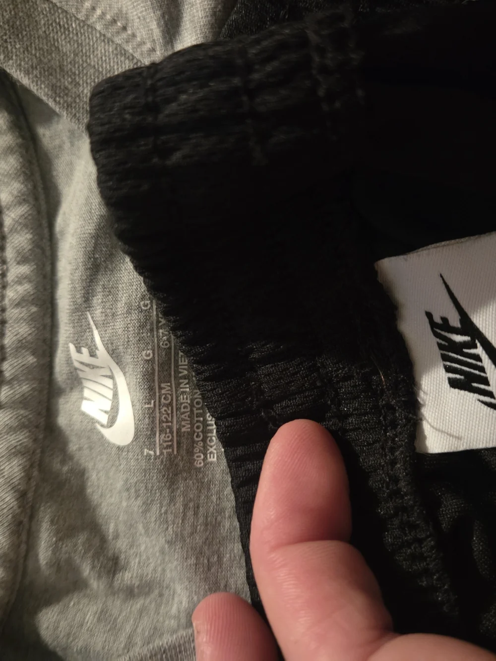 Nike Kids Grey Tee and Black Shorts Set with Neon Yellow Logo